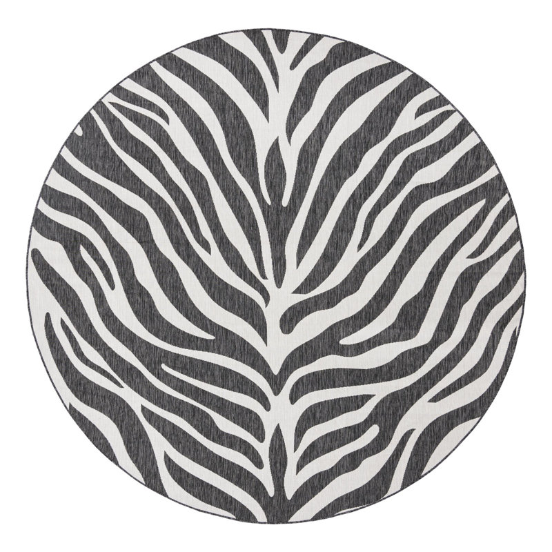 Phocas Animal Print Indoor / Outdoor Rug, Round 10'