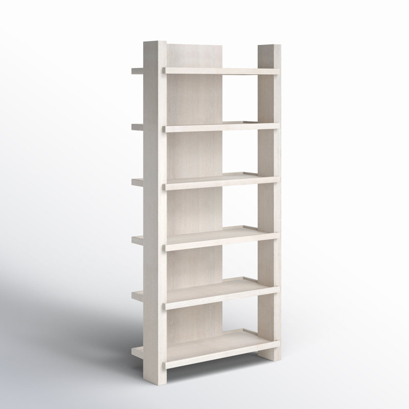 Packer Doku Solid Wood Bookcase, White Wash