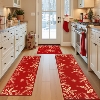 Christmas Kitchen Rugs And Mats 