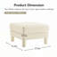 Repose-pieds capitonné Boucle-1219480760