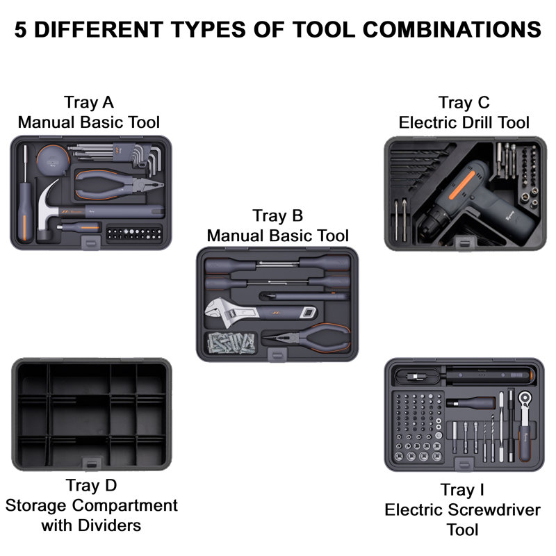 Multifunctional Home Storage Tool Kit Box