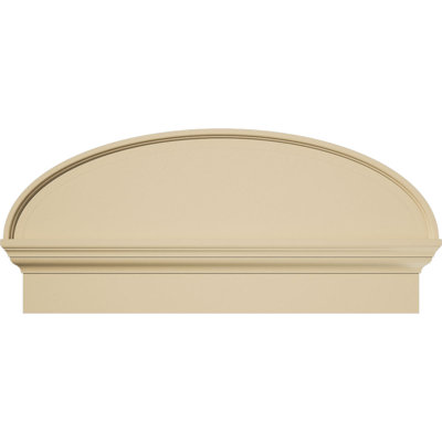Fronton en uréthane Elliptical Signature, brun clair apprêté