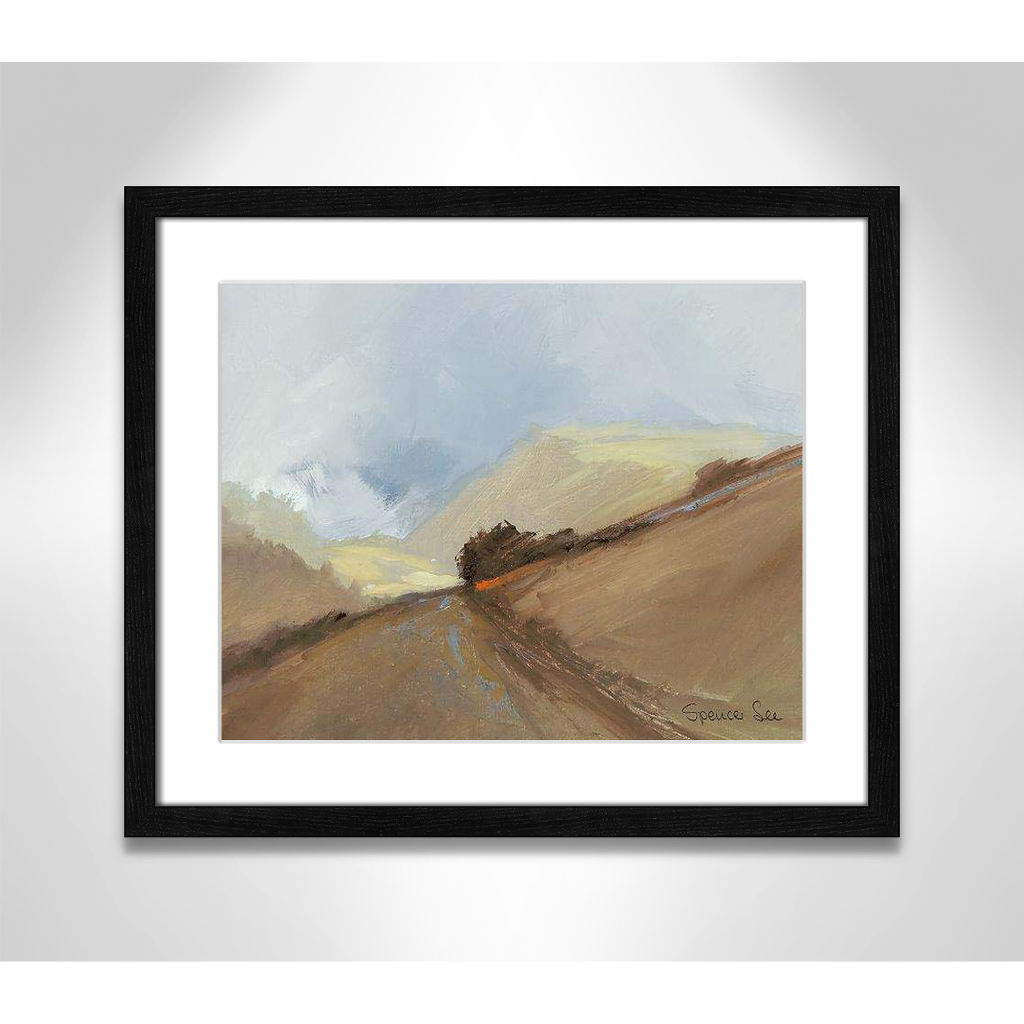 Heaven And Earth II by Spencer Lee, 16" H x 19" W x 0.75" D, Black Framed