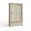 Joulon 2 Door Combination Sliding Wardrobe. Solid Wood. Oak Top. 1 Drawer 120cm Wide OR 2 Drawer 150cm Wide..-381043615-381043617