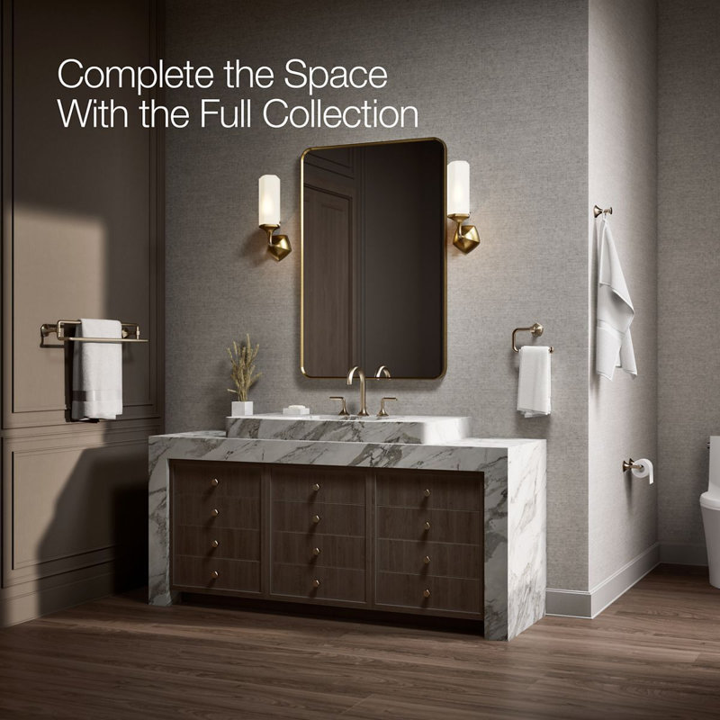 Occasion 24 In. Double Towel Bar, Vibrant Brushed Bronze