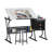 Eclipse Ultra Drafting Centre Craft Table and Stool-92434732
