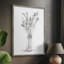 Wild Bouquet Study II, reproduction encadrée - bois massif-1116009838