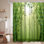 Rideau de douche à 12 crochets Bamboo Forest