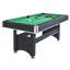 Table de billard 6 pieds avec plateau de tennis de table - noir avec feutre vert-324958816