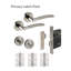 Dallas Privacy (Bed & Bath) Door Handle