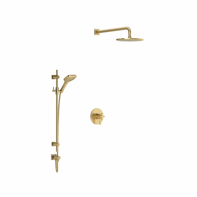 Apothecary Thermostatic/Pressure Balanced Complete Shower System with Rough-in Valve