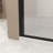 31-30"x 72" Bifold Shower Door, 1/4"(6mm) Tempered Glass, Matte Black Aluminum Frame, Explosion Proof Film-126704924