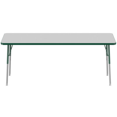Rectangle T-Mold Adjustable Height Activity Table
