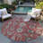 Myda Flatweave Washable Oriental Indoor / Outdoor Rug-1502133386