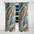 Gold Gilded Feathers V - Modern Curtain - Velvet Room Darkening - 1 panel-107831472