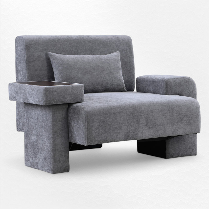 Oversized Armchair, Gray