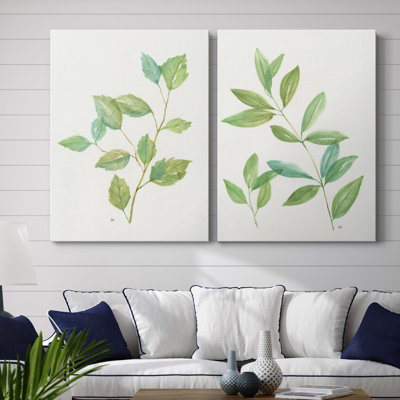Printemps verts I - ensemble de 2 reproductions d'art