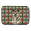 Tapis de vaisselle Brindle Akita Christmas PoinsettIas