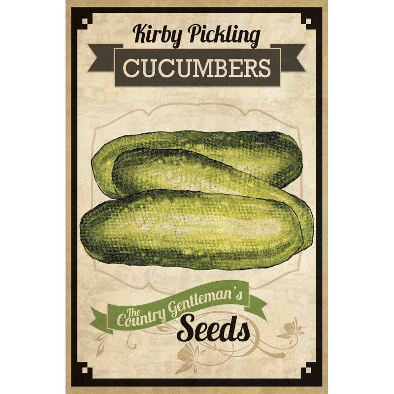 " Seed Packet Pickle " by Marmont Hill, 30" H x 20" W