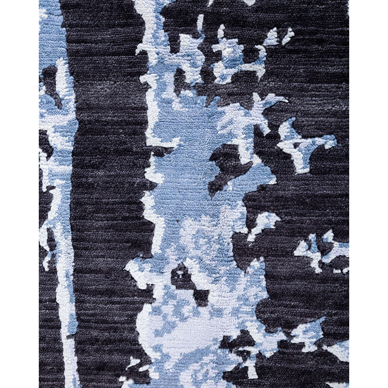 One-of-a-Kind 8' 2" X 10' 1" New Age Area Rug Navy/Black/Ivory