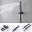 Ensemble de robinet de douche thermostatique ensemble de massage 16 pouces système de pomme de douche noir mat