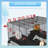 Extra Large 31" Hamster Tranquil Dwelling With Tube Tunnel - Steel Built For Dwarf Hamster, , Gerbil Deep Glass Bottom, Water Bottle, Food Dish, Exercise Wheel Cage Frame