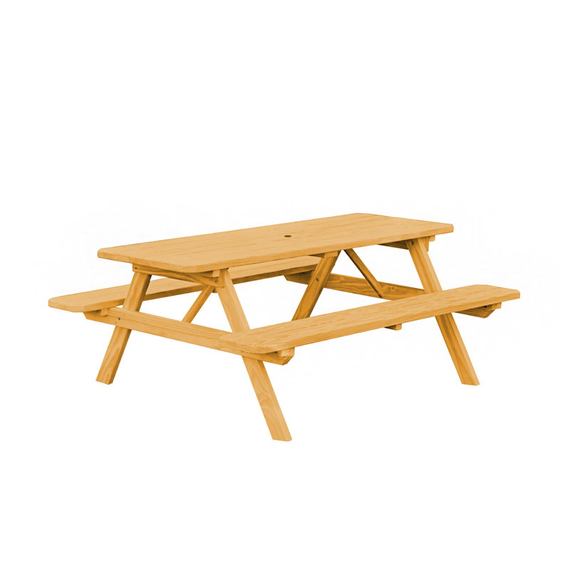 Ensemble repas d'extérieur rectangulaire Driscilla, Sans finition, 70 x 60 x 30