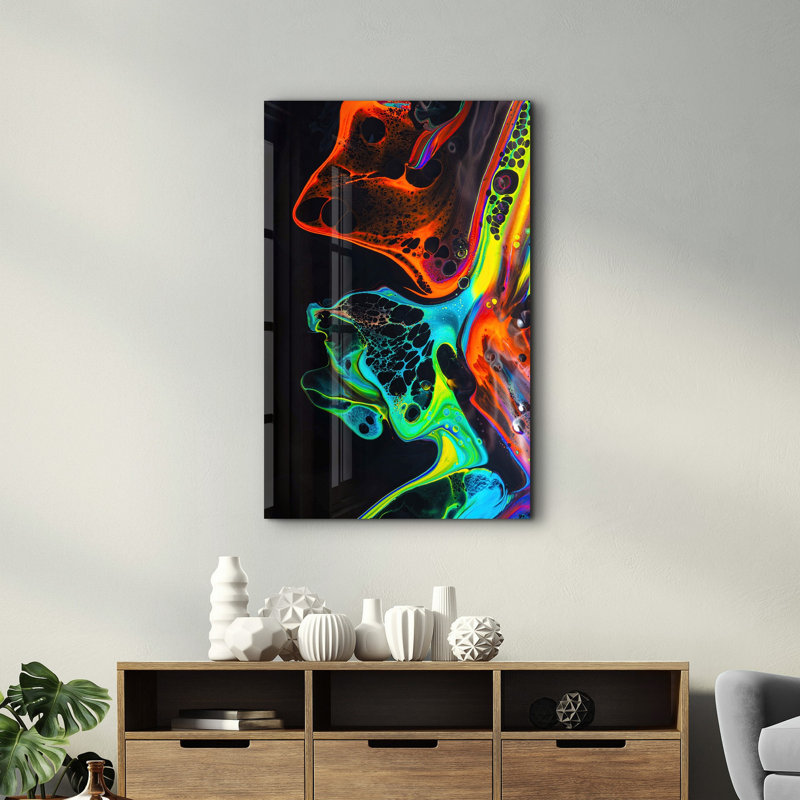 Peinture décorative en verre trempé