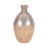 Glass Champagne Textured Round Bulbous Vase-1308997117