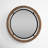 Smita Solid Wood Round Mirror-464503672