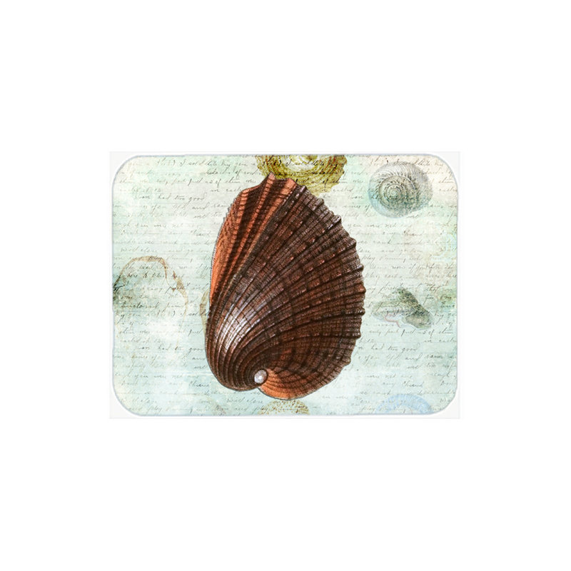 Caroline's Treasures Shells Glass Cutting Board