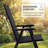 Outdoor Patio Chair Set (2-Piece) Stackable Portable, Black-1393902835