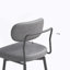 Ensemble de chaises de bar rotatives à 360 ° de 2 pièces avec coussins en cuir et supports en fer, convenant aux cuisines, aux restaurants et aux bureaux