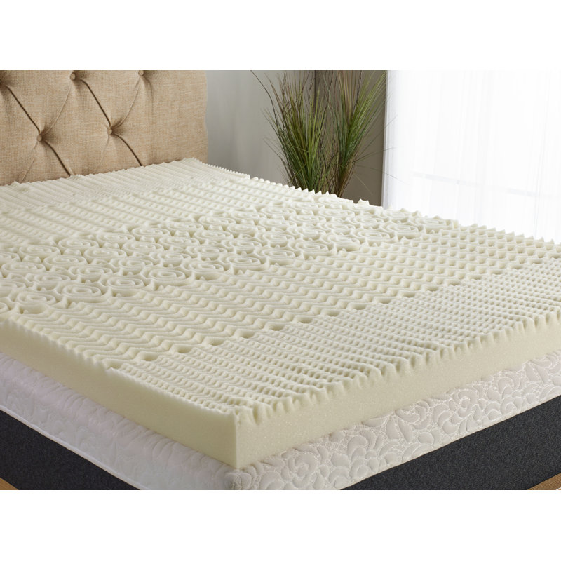 Twin 3'' Off-White Memory Foam Mattress Topper