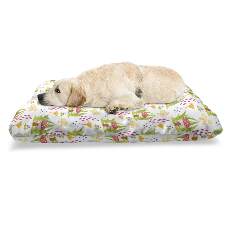 Multicolore, lit pour animal de compagnie Ambesonne Mushroom, Spring Forest Toadstool House