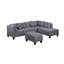 Canapé, chaise et repose-pieds rembourrés 104,5 po