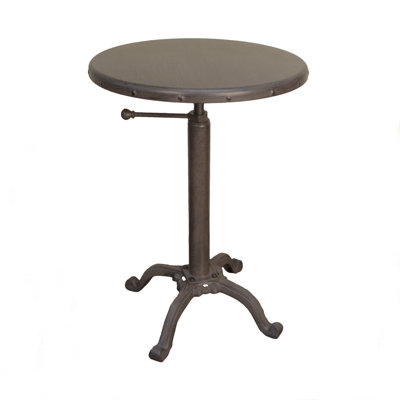 Felierix Iron Pedestal End Table