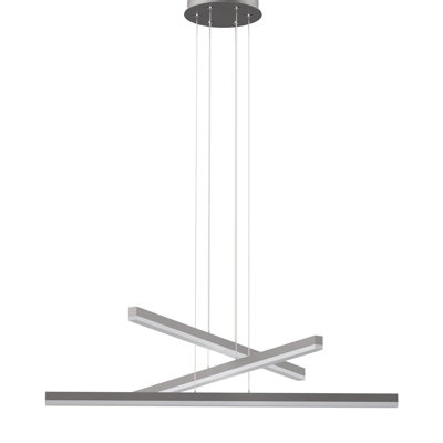 Lustre unique à DEL linéaire moderne à 3 lumières aelisa