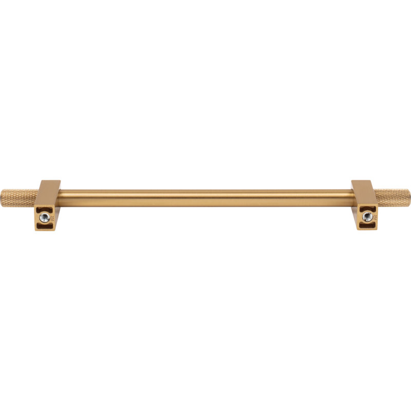 Larkin 4 Knurled Ends Bar Pull, 3 3/4", Satin Bronze