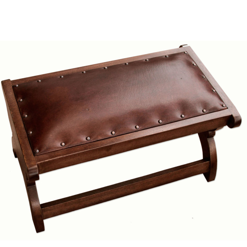 Leasure Leather Ottoman