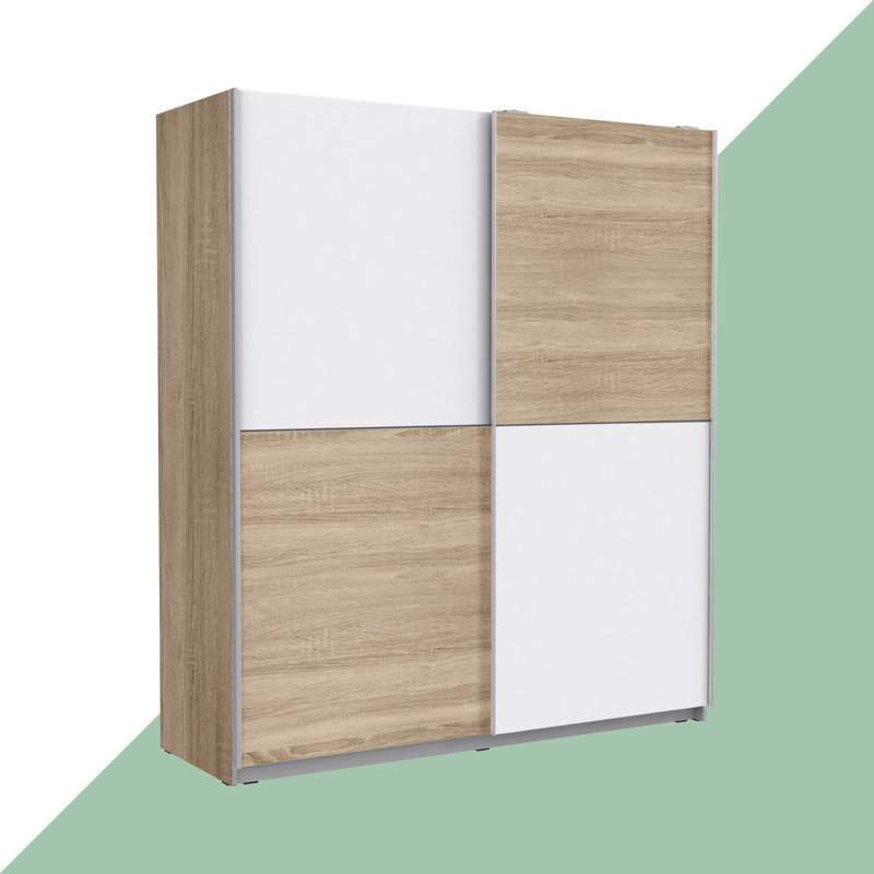 Armoire Anglers, Brun / blanc