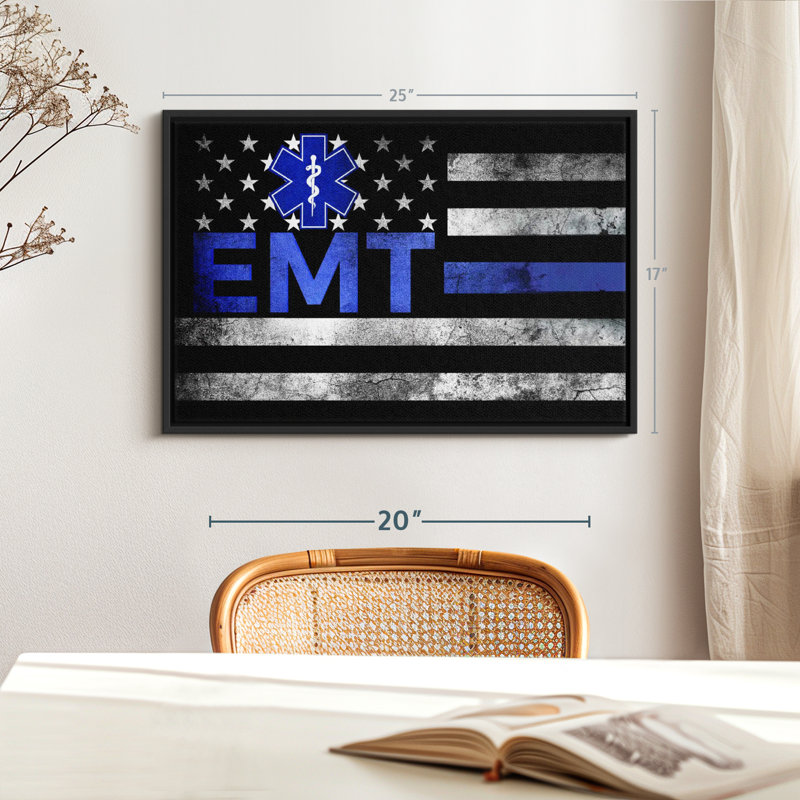 «EMT Flag», H 17 po x l 25 po