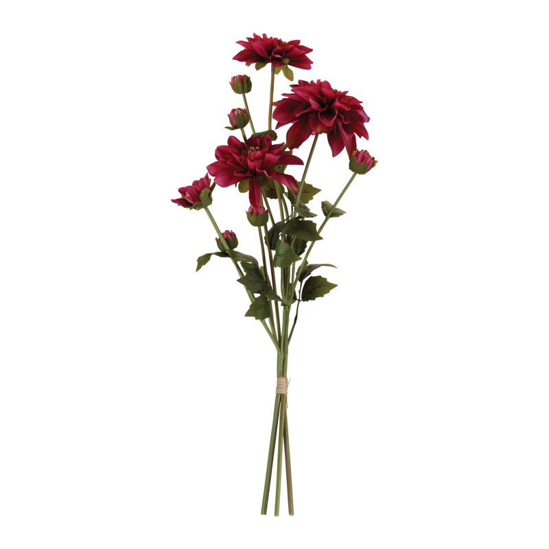Ensemble de fleurs Dahlia (ensemble de 2), Mauve, vert