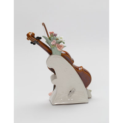 Jahanzaib Violin With Music Box Figurine