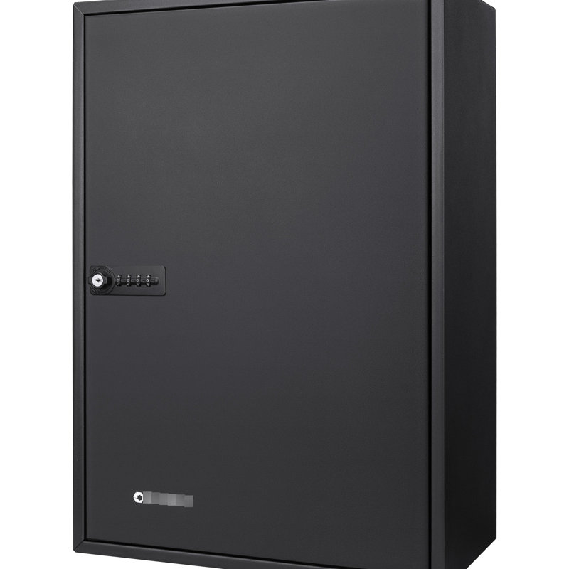 Armoire réglable à 300 clés - acier noir, serrure à combinaison, fixation murale pour clés sécurisées et organisées avec étiquettes d'identification rapide
