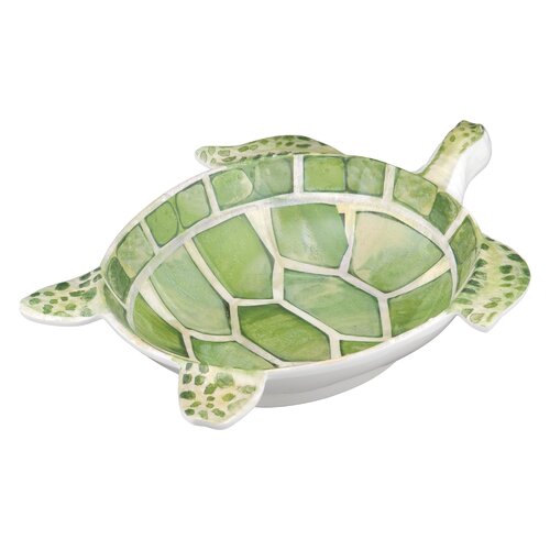 Bayou Breeze Stewartsville Sea Turtle Melamine Salad Bowl | Wayfair