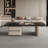 Rectangular tempered glass coffee table-105548082