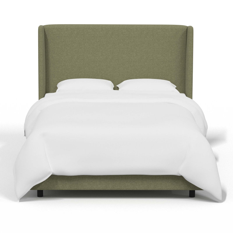 Tilly Upholstered Bed, Full, Zuma Laurel Textured Linen