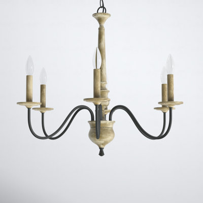 Neddy 6 - Light Metal Dimmable Chandelier