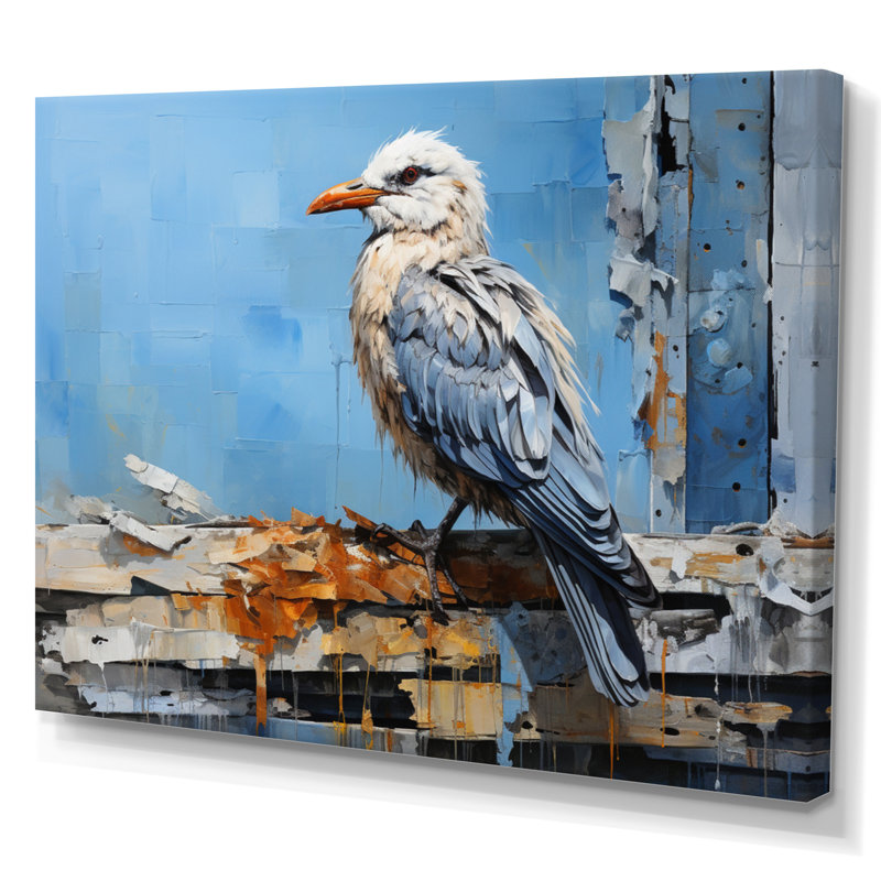 Collage de gardes-côtes Seagull, H 30 po x l 40 po x P 1,5 po, Toile tendue